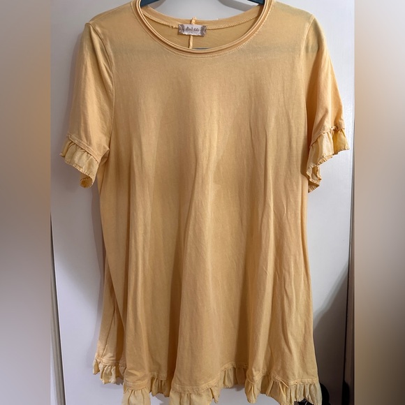 Altar'd State Tops - Alter’d State - Ruffled Trimmed Knit Top